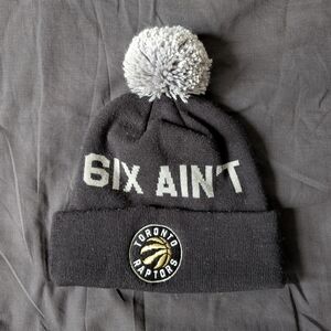 Toronto Raptors Black and Gray Beanie